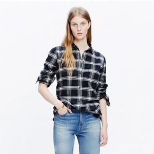 Madewell Ex Boyfriend Plaid Shirt
